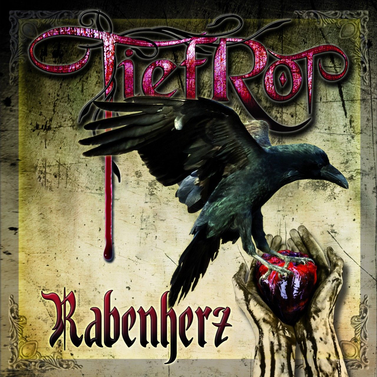 TiefRot - Rabenherz, CD-Cover
