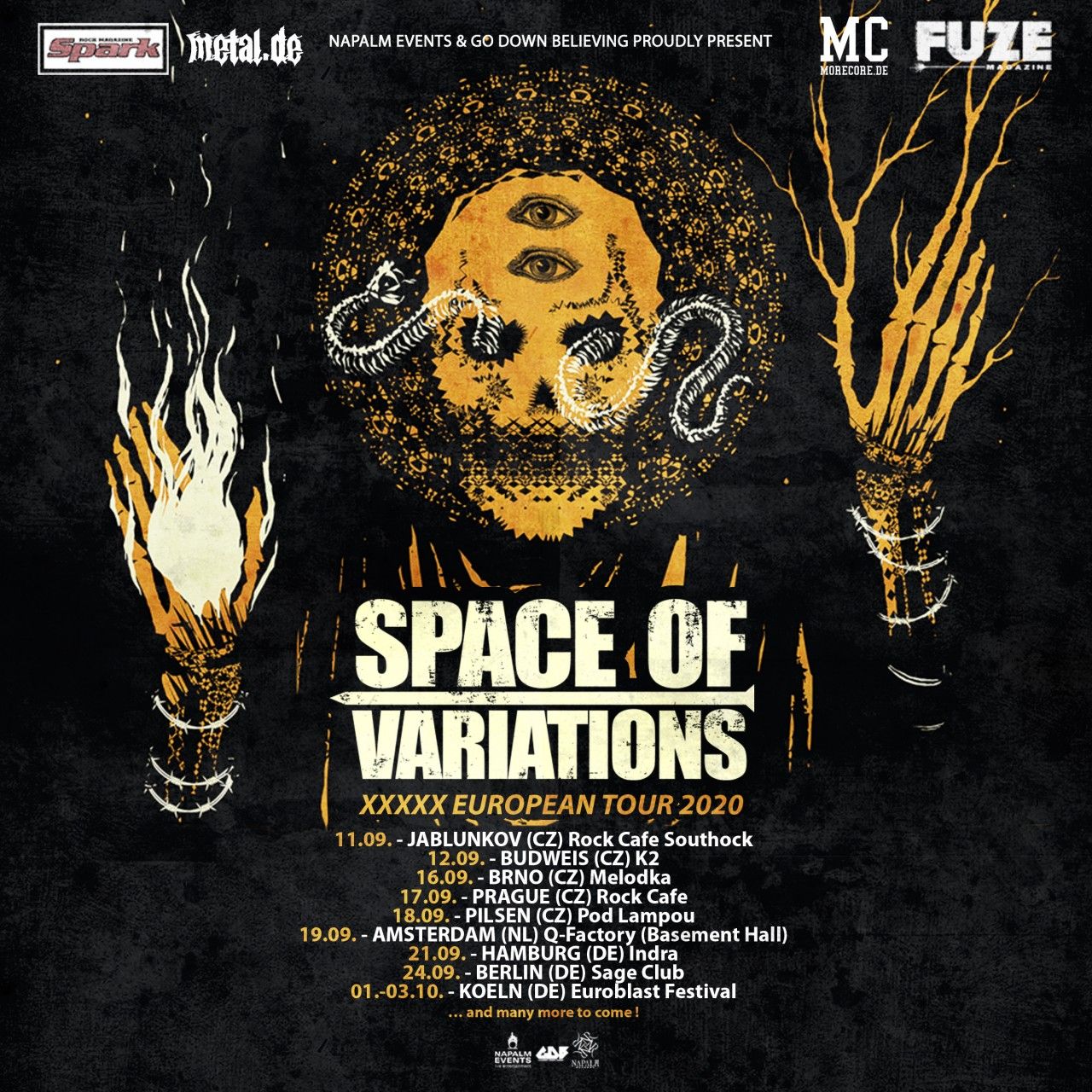 Space Of Variations, Tourposter 2020
